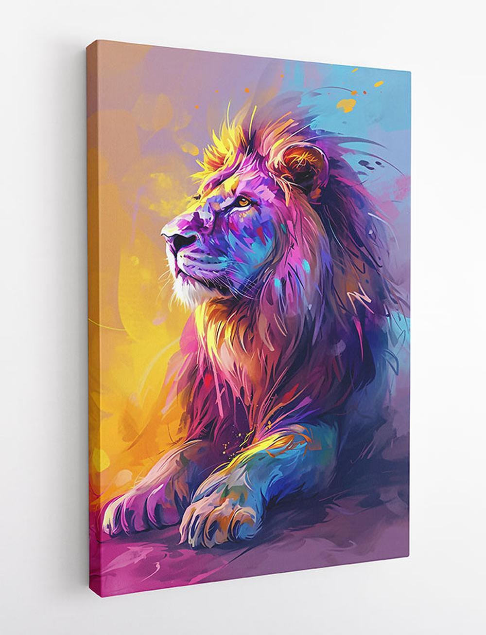 Lion – Canvas & Poster Wall Art – T853 Wildlife Series