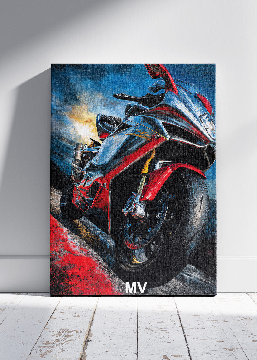 MV Superbike Power Poster Canvas & Print – AI PRINT LAB