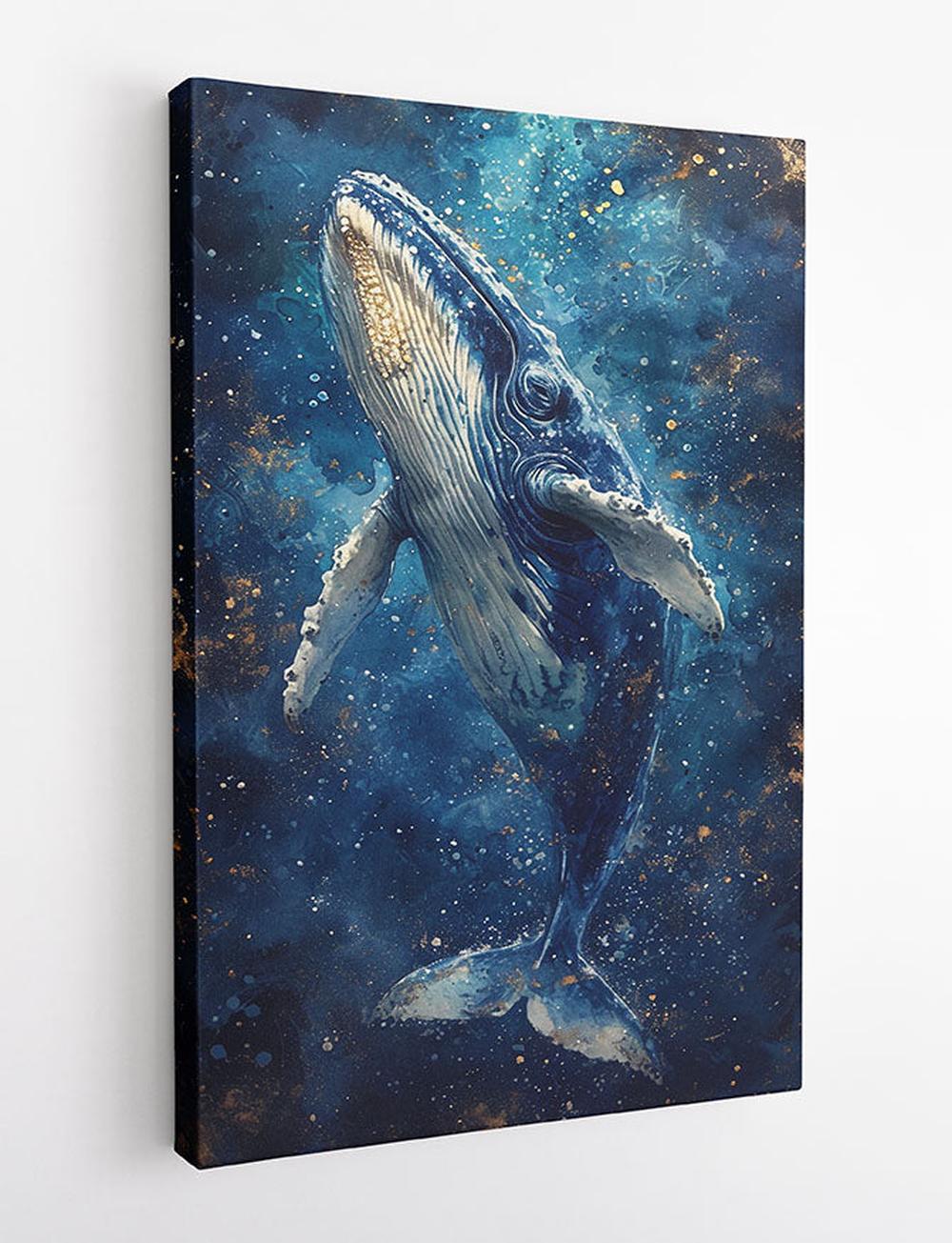 Majestic Blue Whale – Ocean Canvas Wall Art – T939 – AiPrintLab