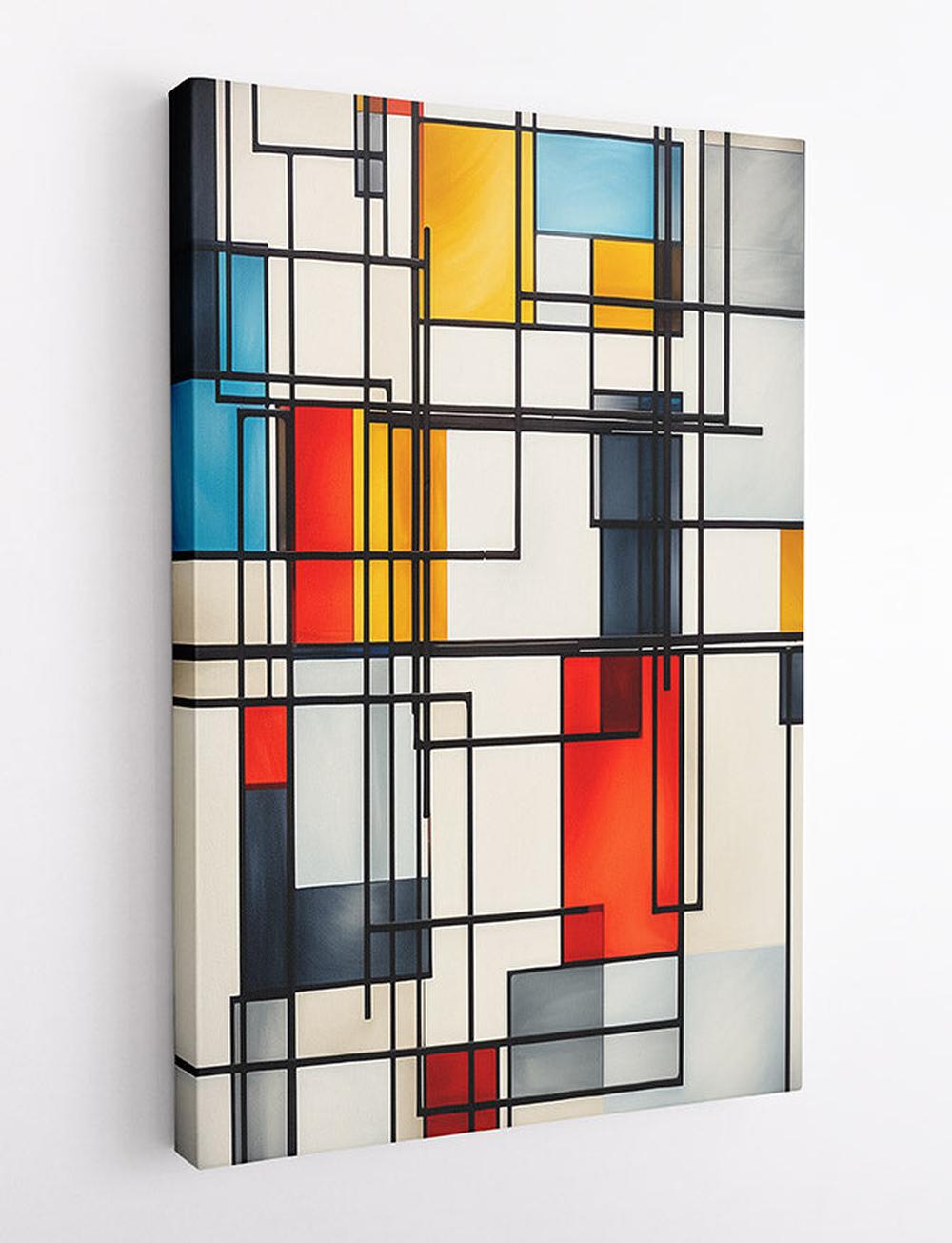 Modern Geometric Abstract Canvas & Poster Print – T539 – AiPrintLab
