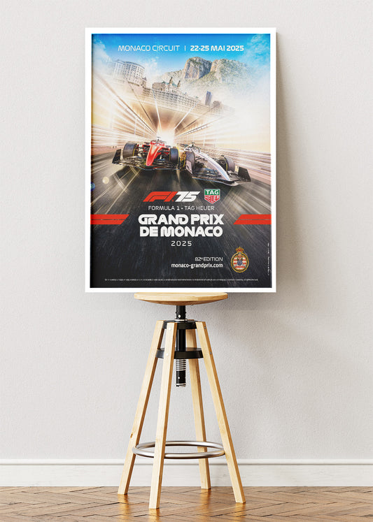 Monaco Grand Prix 2025 Formula 1 Poster Canvas & Print – AI PRINT LAB