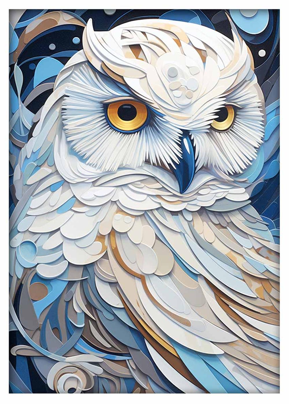 Owl Canvas & Poster Wall Art T420 Wildlife Series