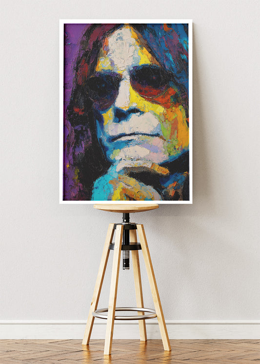 Ozzy Osbourne Inspired Psychedelic Portrait Wall Art Poster & Canvas Print