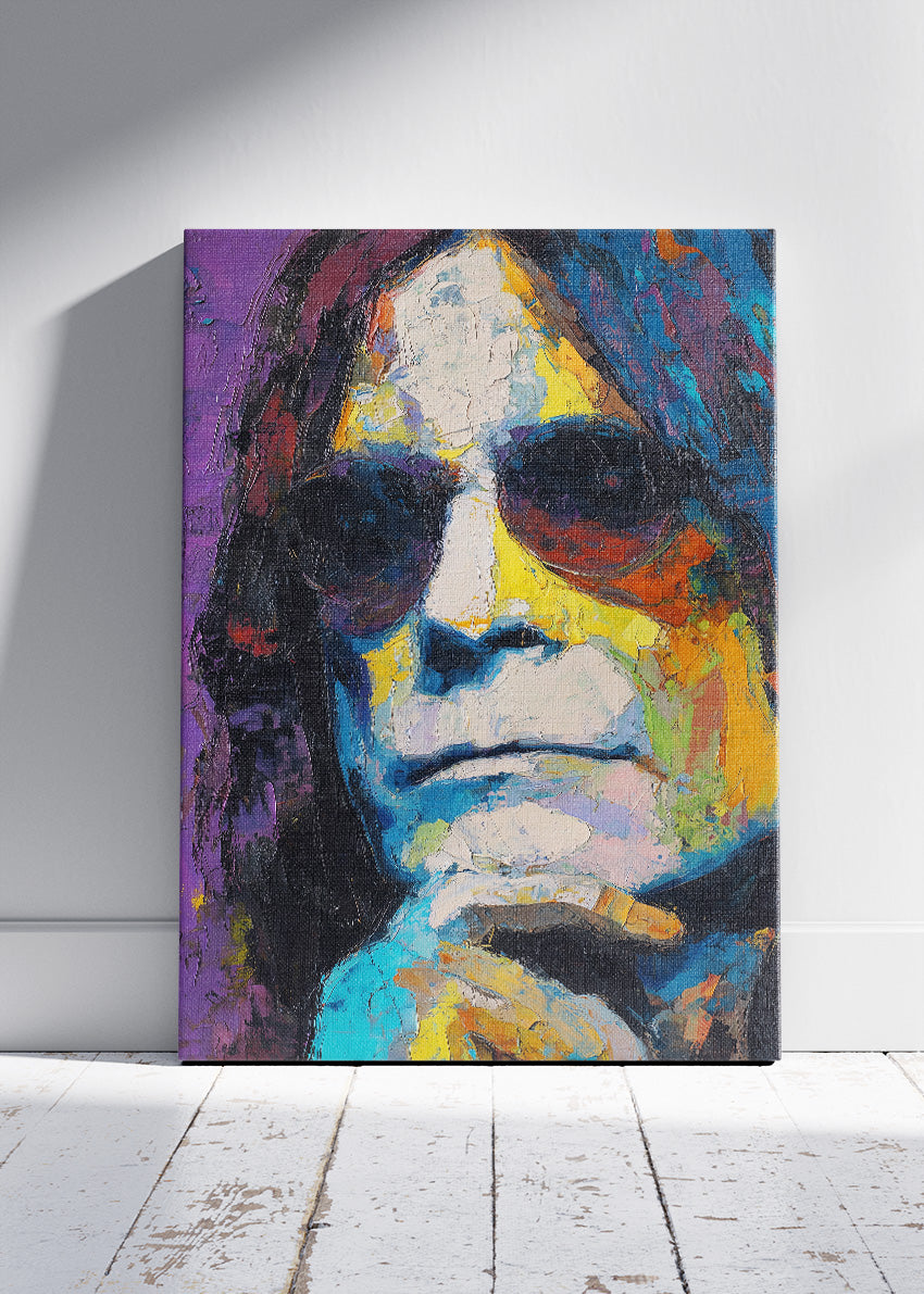 Ozzy Osbourne Inspired Psychedelic Portrait Wall Art Poster & Canvas Print