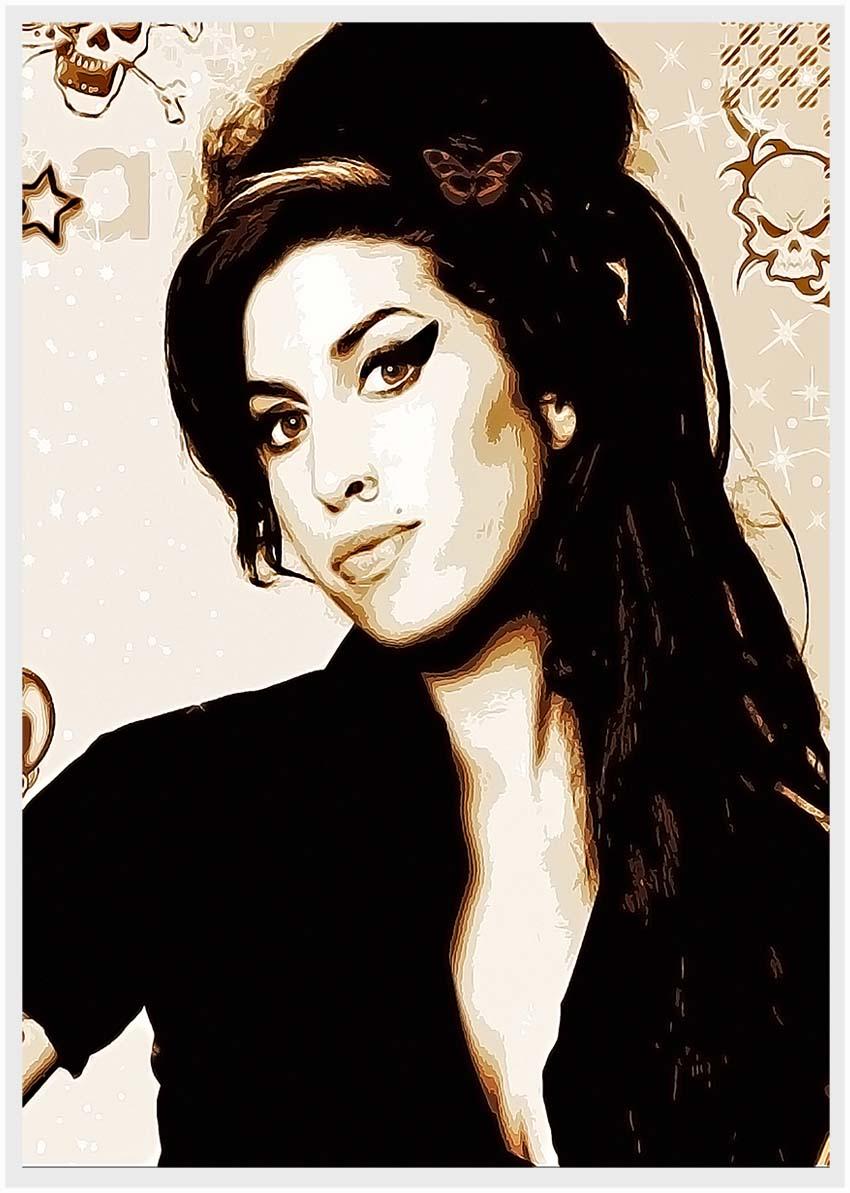 P111 Amy Winehouse Canvas Art Prints, Posters, and Wall Art Pop Art Collection