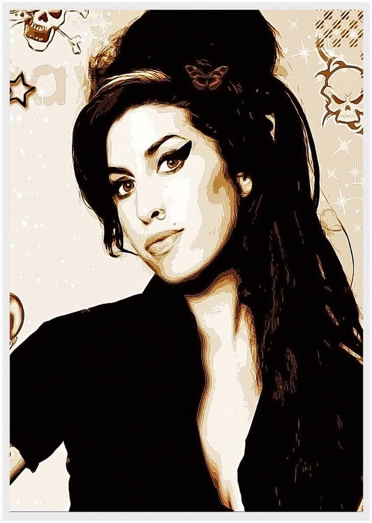 P111 Amy Winehouse Canvas Art Prints, Posters, and Wall Art Pop Art Collection