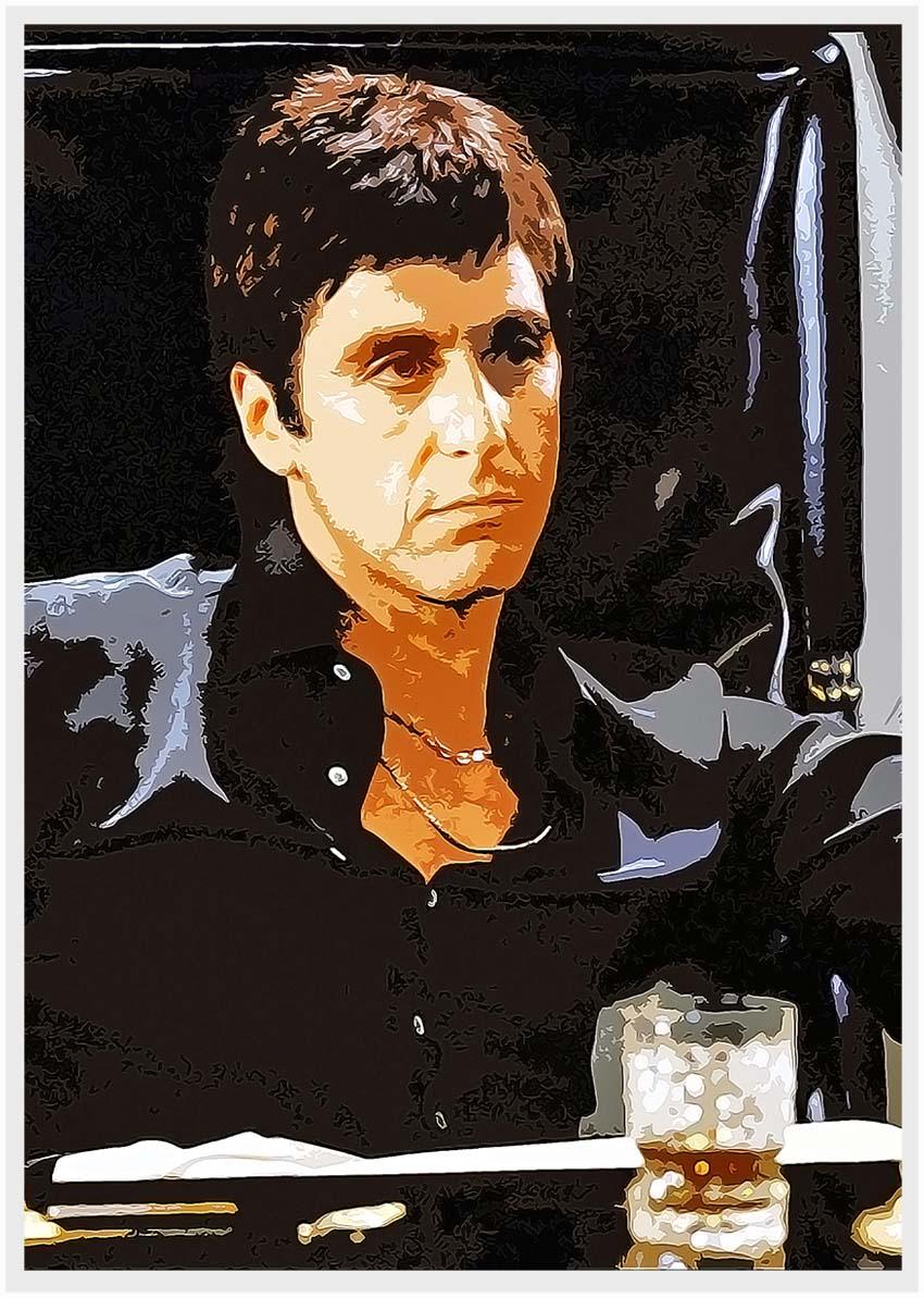 P117 Scarface Canvas Art Prints, Posters, and Wall Art Pop Art Collection