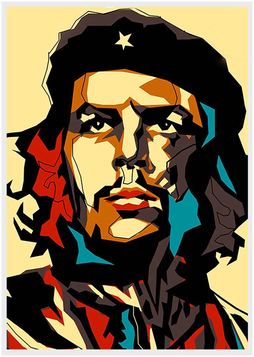 P122 Che Guevara Canvas Art Prints, Posters, and Wall Art Pop Art Collection