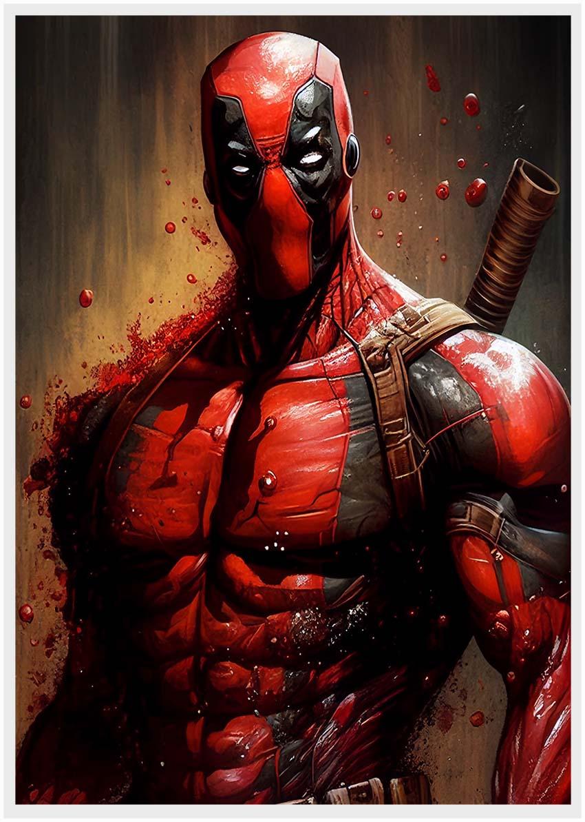 P15 Deadpool Canvas Art Prints, Posters, and Wall Art Superhero Collection
