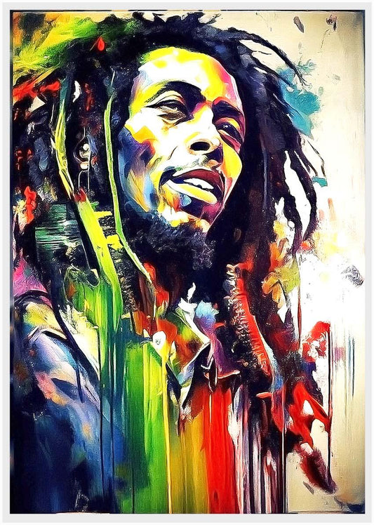 P172 AI Artistry Bob Marley Printed Designs on Canvas Art Prints, Posters, and Wall Art Pop Art Collection