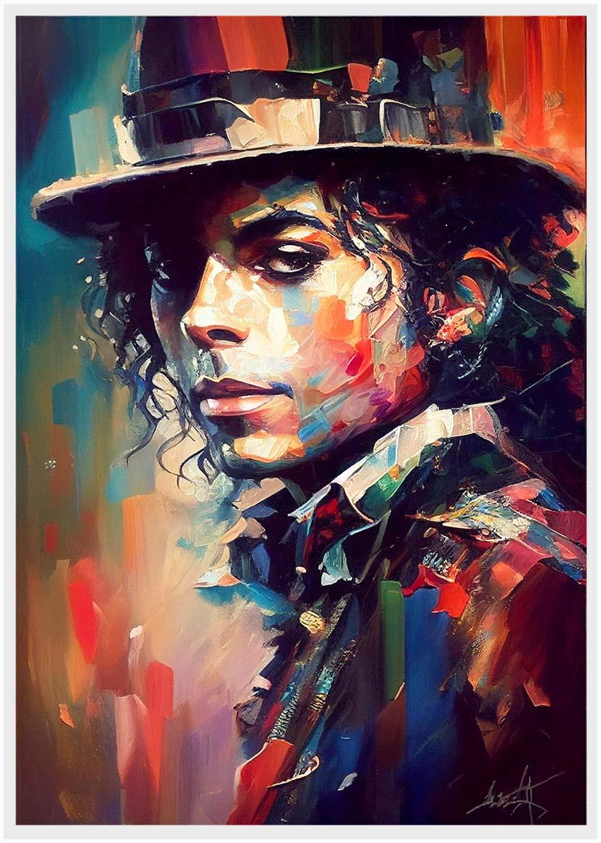 P174 AI Artistry Michael Jackson Printed Designs on Canvas Art Prints, Posters, and Wall Art Pop Art Collection