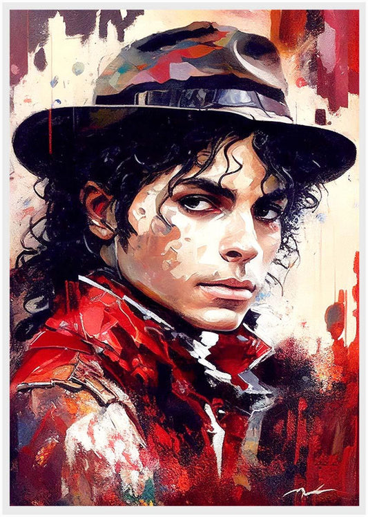 P175 AI Artistry Michael Jackson Printed Designs on Canvas Art Prints, Posters, and Wall Art Pop Art Collection