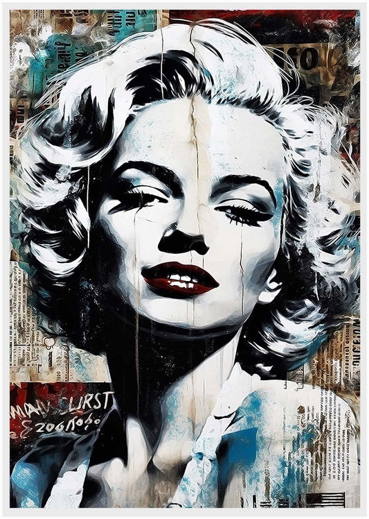 P190 Marilyn Monroe Canvas Art Prints, Posters, and Wall Art Pop Art Collection