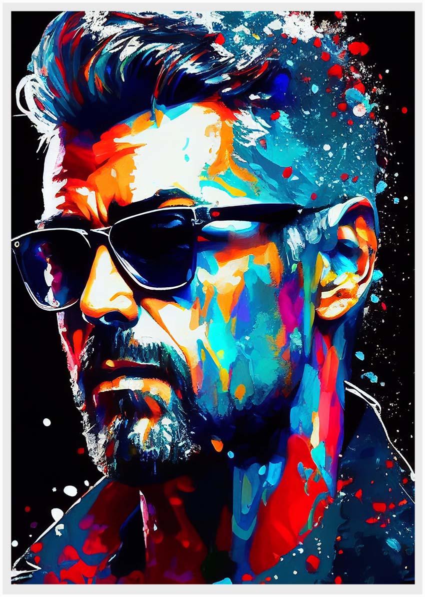 P20 George Michael Canvas Art Prints, Posters, and Wall Art Pop Art Collection