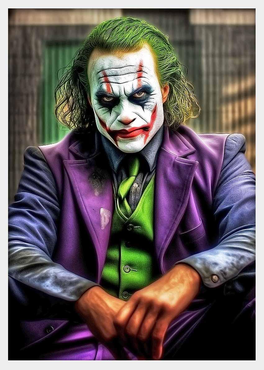 P218 Joker Canvas Art Prints, Posters, and Wall Art Superhero Collection