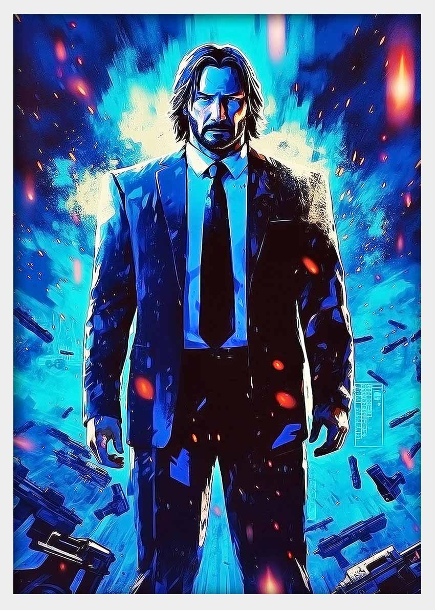 P227 John Wick Canvas Art Prints, Posters, and Wall Art Pop Art Collection