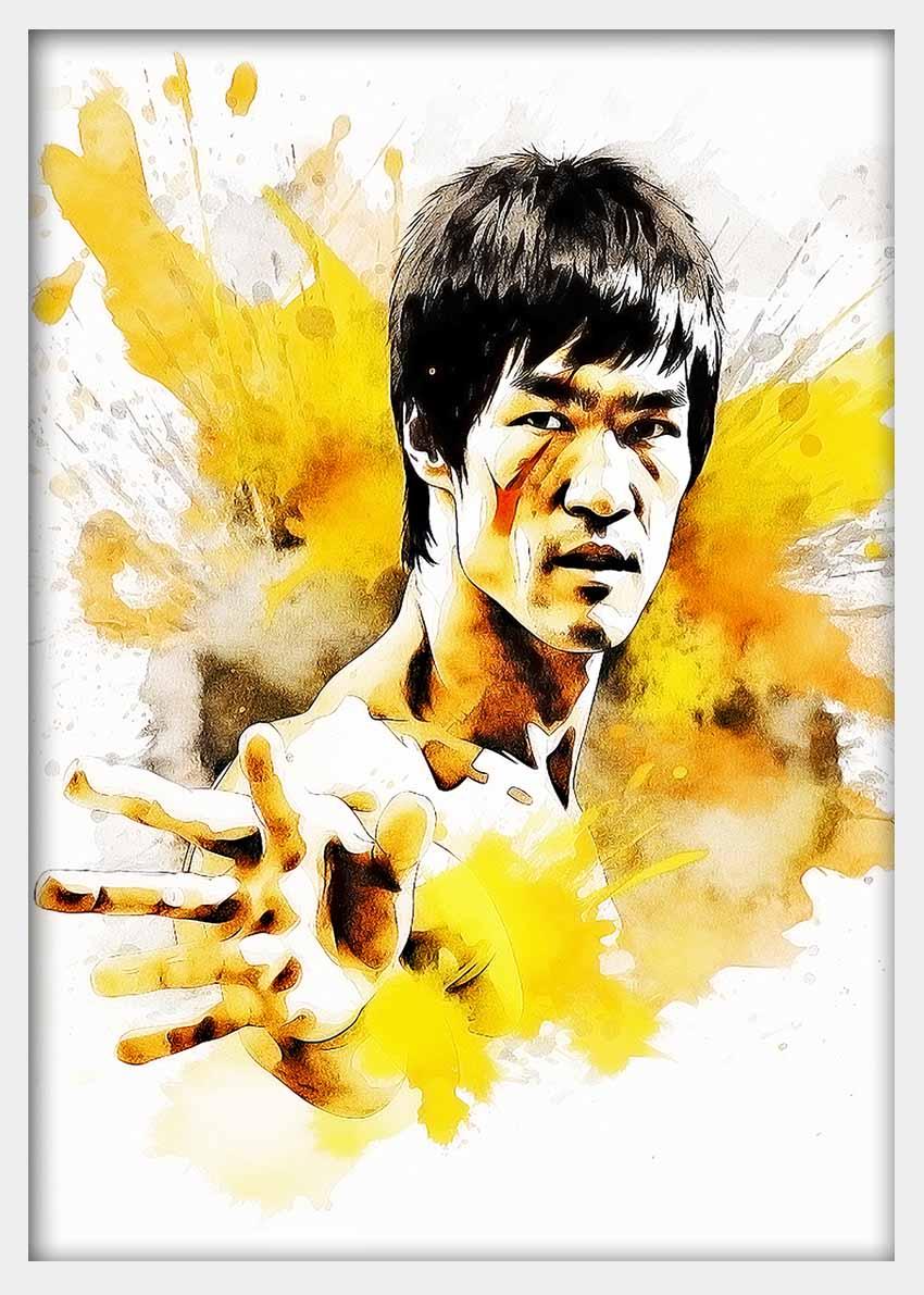 P233 Bruce Lee Canvas Art Prints, Posters, and Wall Art Pop Art Collection