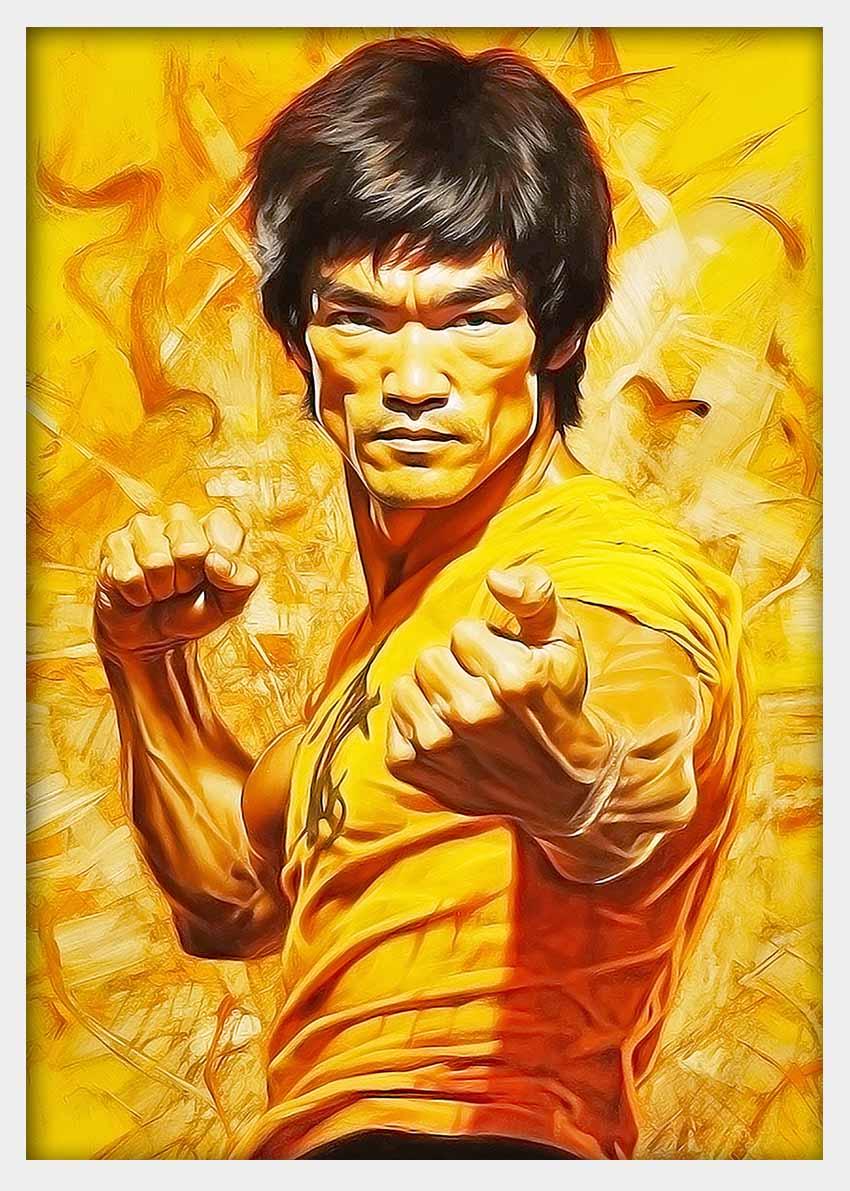 P239 Bruce Lee Canvas Art Prints, Posters, and Wall Art Pop Art Collection