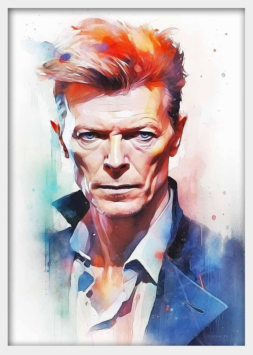 P244 David Bowie Canvas Art Prints, Posters, and Wall Art Pop Art Collection