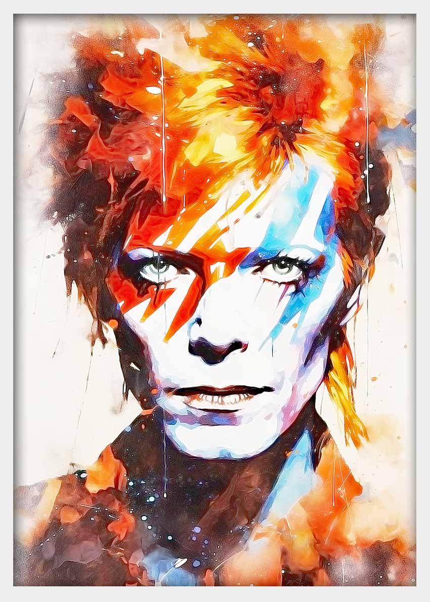 P246 David Bowie Canvas Art Prints, Posters, and Wall Art Pop Art Collection