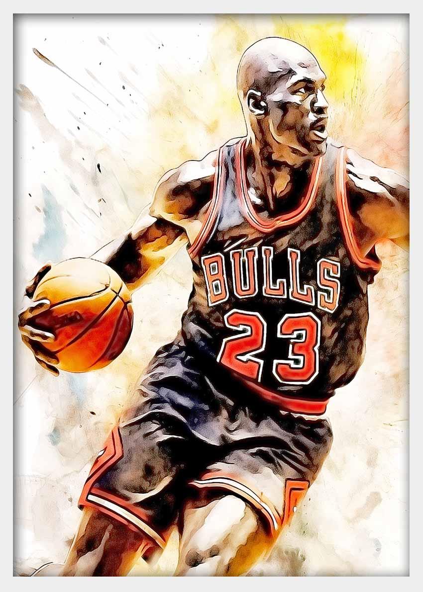 P254 Michael Jordan Canvas Art Prints, Posters, and Wall Art Pop Art Collection