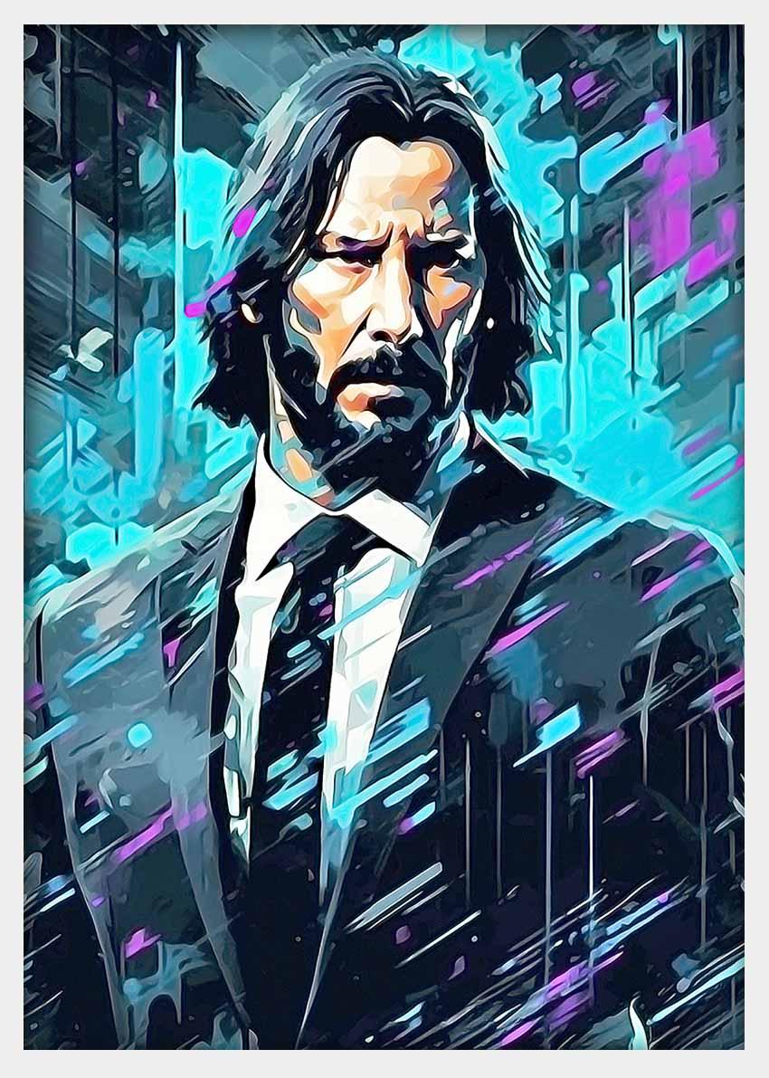P264 John Wick Canvas Art Prints, Posters, and Wall Art Pop Art Collection