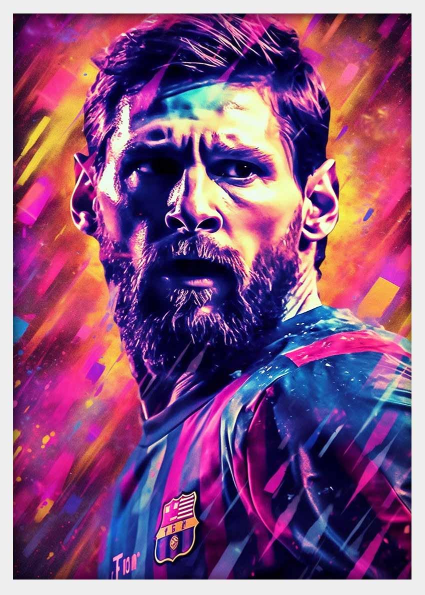 P274 Lionel Messi Canvas Art Prints, Posters, and Wall Art Pop Art Collection