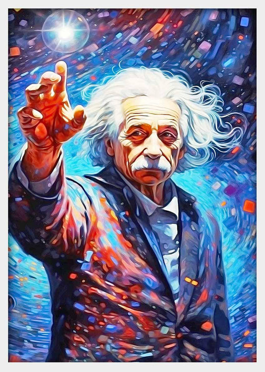 P276 Albert Einstein Canvas Art Prints, Posters, and Wall Art Pop Art Collection