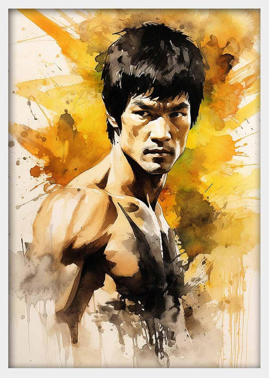 P281 Bruce Lee Canvas Art Prints, Posters, and Wall Art Pop Art Collection