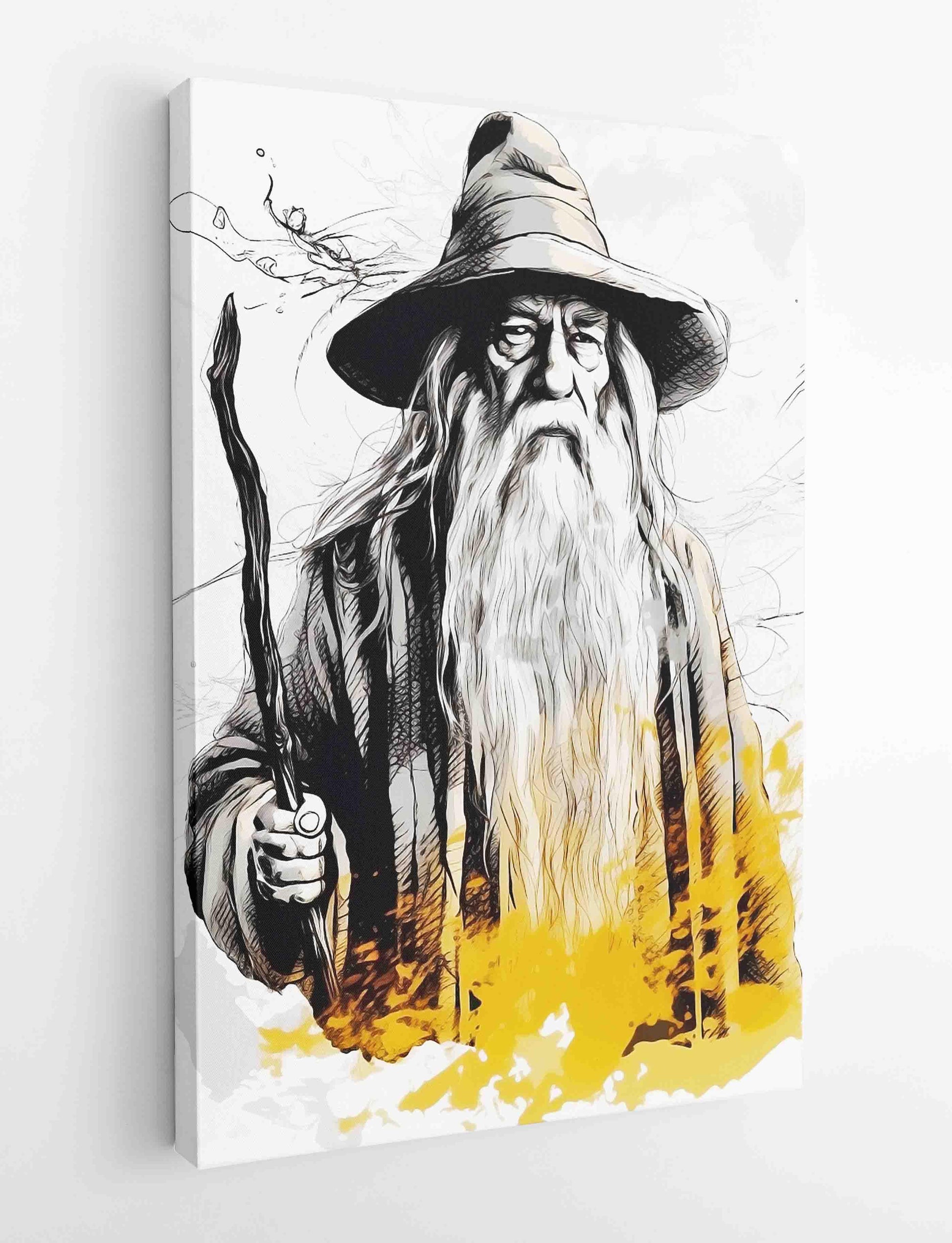 P292 Gandalf Canvas Art Prints, Posters, and Wall Art Pop Art Collection