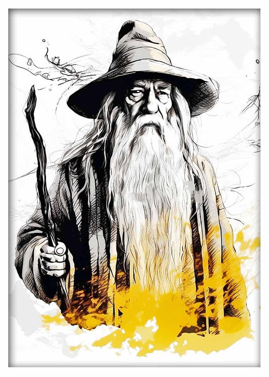P292 Gandalf Canvas Art Prints, Posters, and Wall Art Pop Art Collection