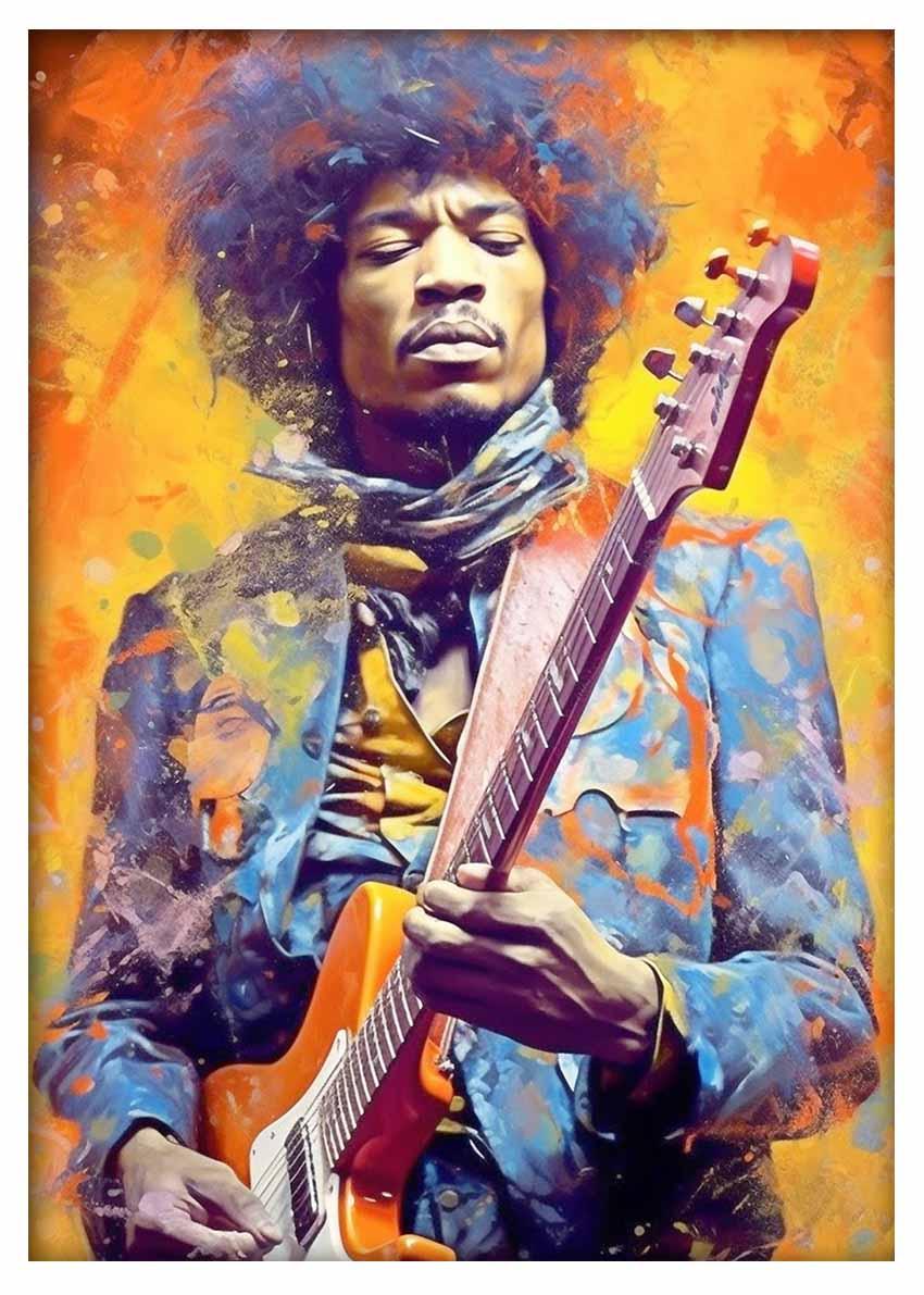 P296 Jimi Hendrix Canvas Art Prints, Posters, and Wall Art Pop Art Collection
