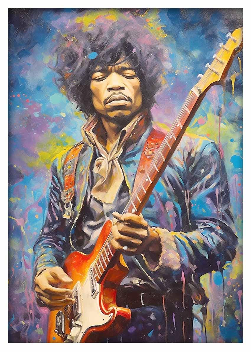 P297 Jimi Hendrix Canvas Art Prints, Posters, and Wall Art Pop Art Collection