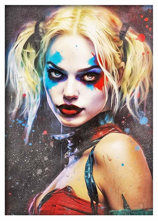 P299 Harley Quinn Canvas Art Prints, Posters, and Wall Art Pop Art Collection