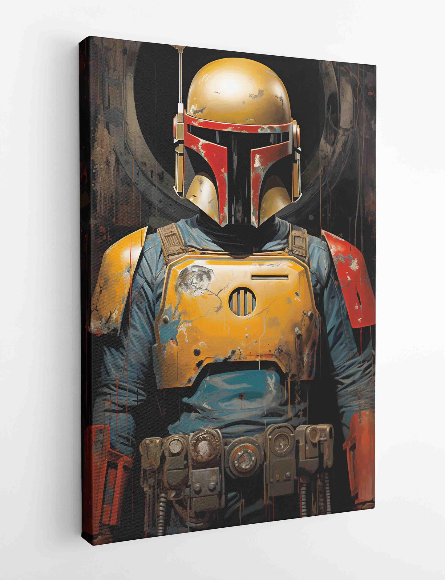 P303 Mandalorian Canvas Art Prints, Posters, and Wall Art Fantasy & Sci-Fi Collection