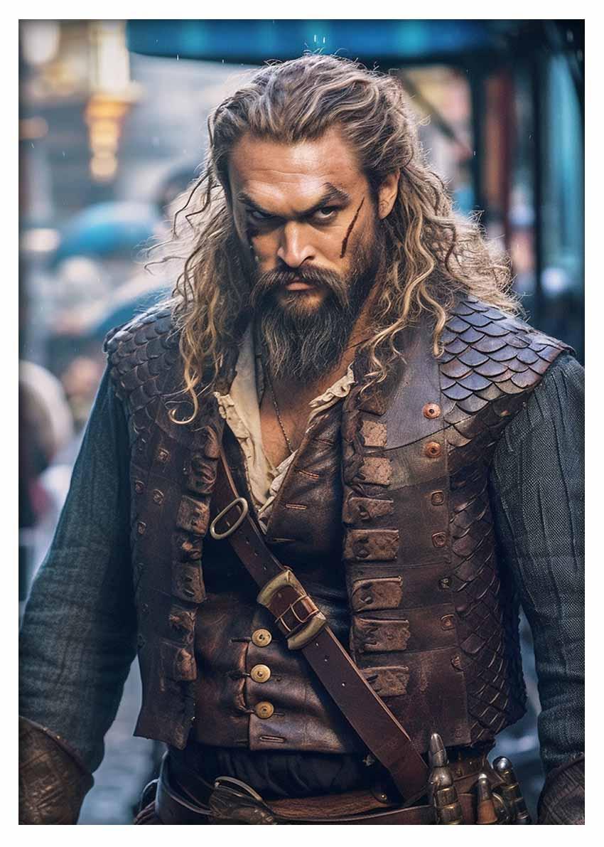 P304 Jason Momoa Canvas Art Prints, Posters, and Wall Art Pop Art Collection