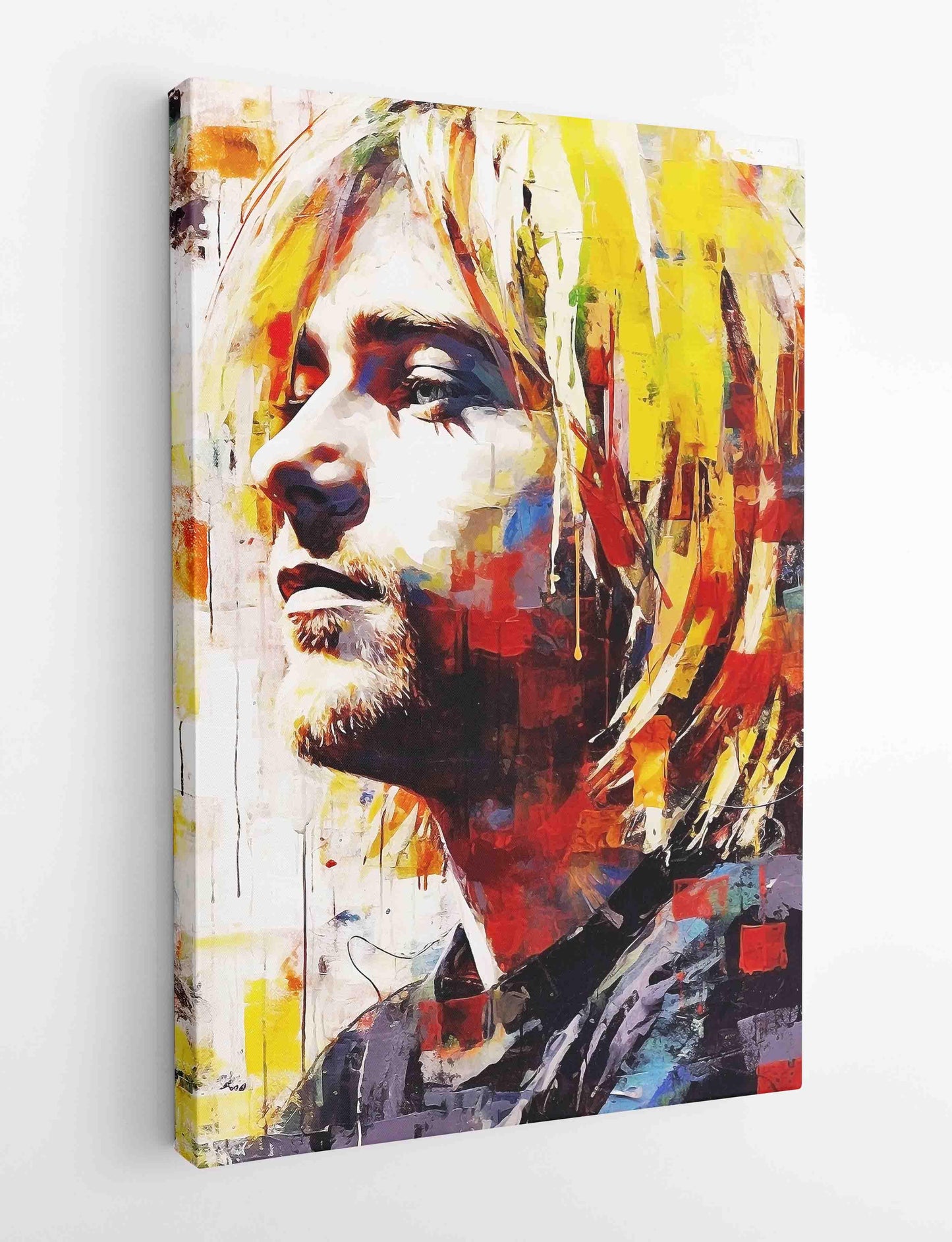 P311 Kurt Cobain Canvas Art Prints, Posters, and Wall Art Pop Art Collection