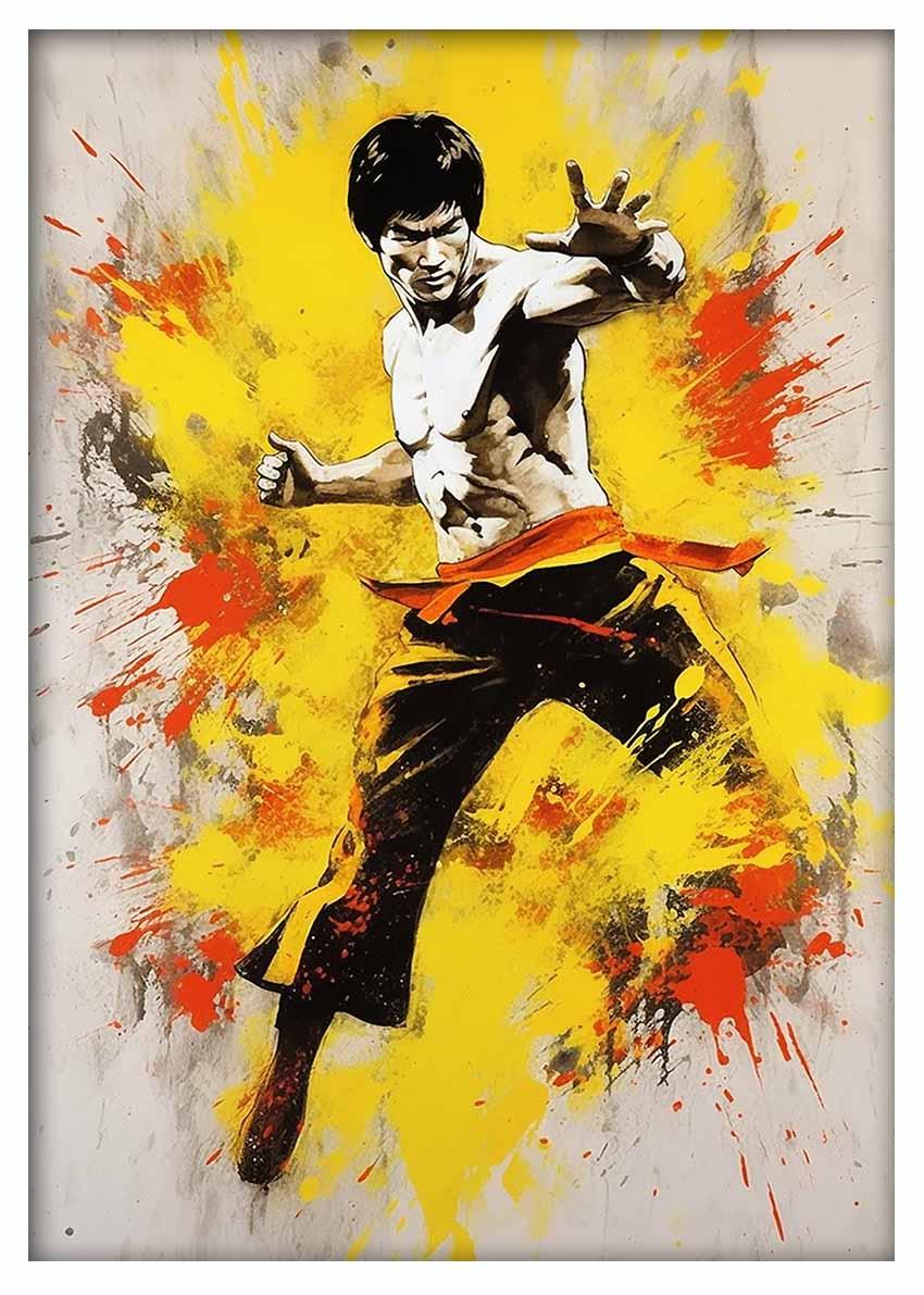 P314 Bruce LEE Canvas Art Prints, Posters, and Wall Art Pop Art Collection