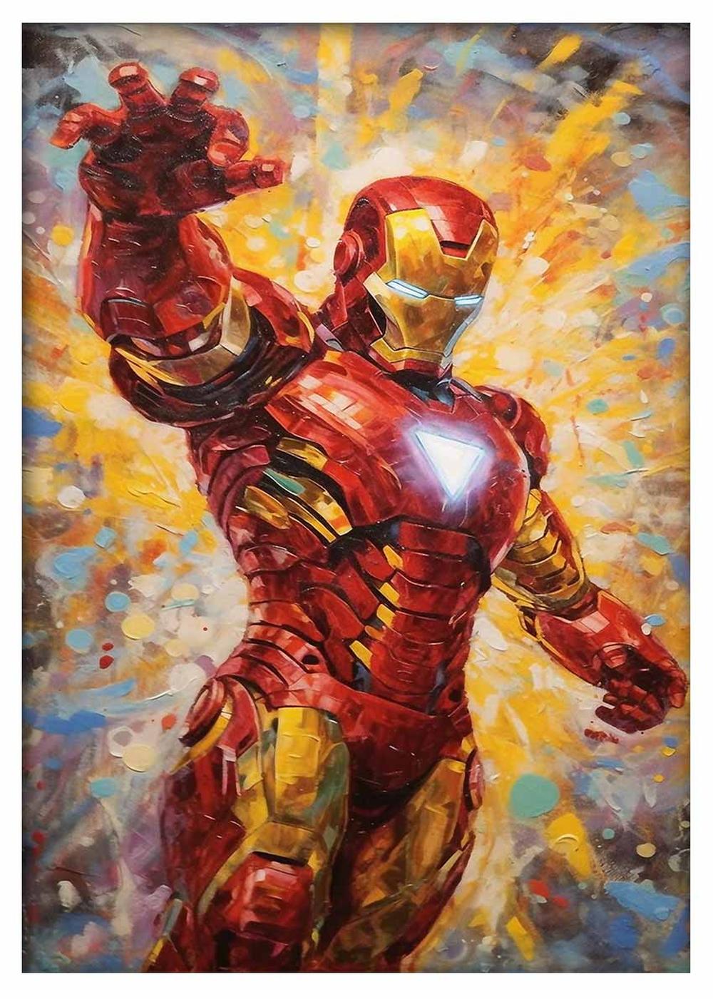 P319 – Iron MAN Canvas Art Prints, Posters, and Wall Art – Superhero Collection