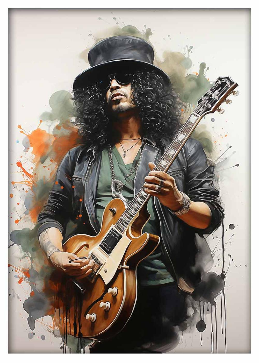 P328 – Slash Poster, Slash of Guns N Roses Canvas Art Prints, Posters, and Wall Art – Pop Art Collection