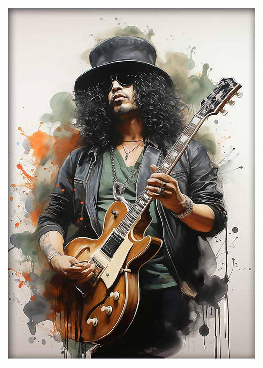 P328 – Slash Poster, Slash of Guns N Roses Canvas Art Prints, Posters, and Wall Art – Pop Art Collection