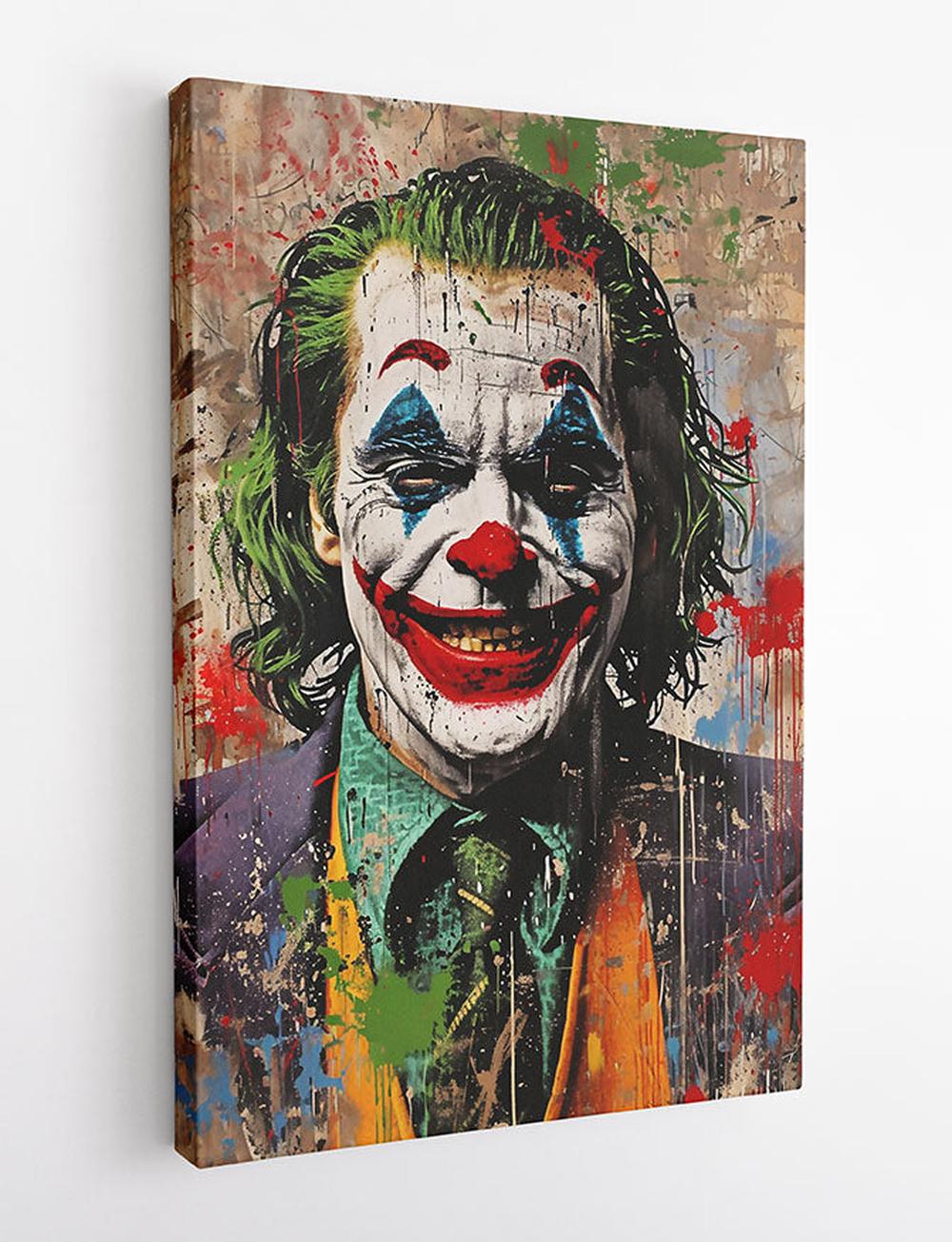 P332 – Joker Canvas Art Prints, Posters, and Wall Art – Superhero Collection