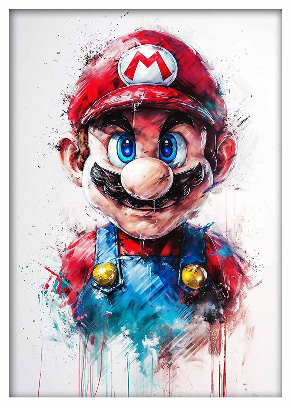 P334 – Super Mario Canvas Art Prints, Posters, and Wall Art – Superhero Collection