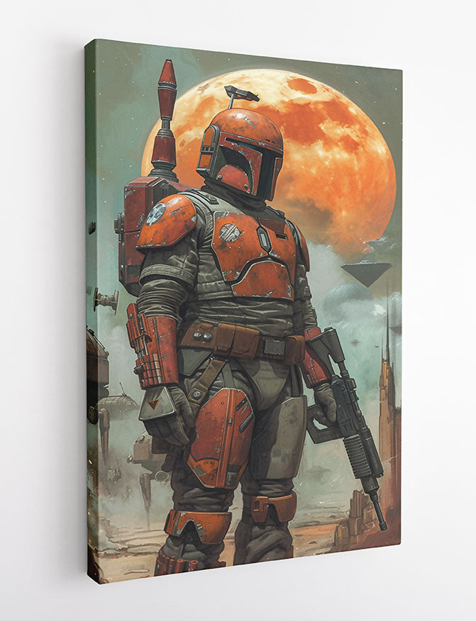 P343 – Boba Fett Canvas Art Prints, Posters, and Wall Art – Fantasy & Sci-Fi Collection
