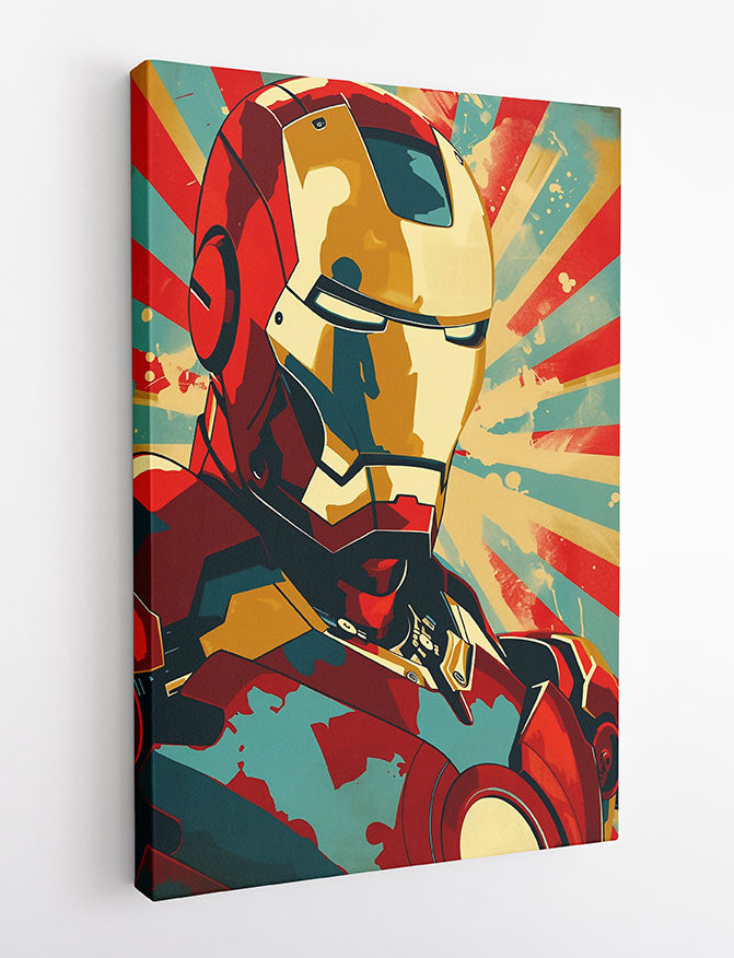 P349 – Iron Man Canvas Art Prints, Posters, and Wall Art – Superhero Collection