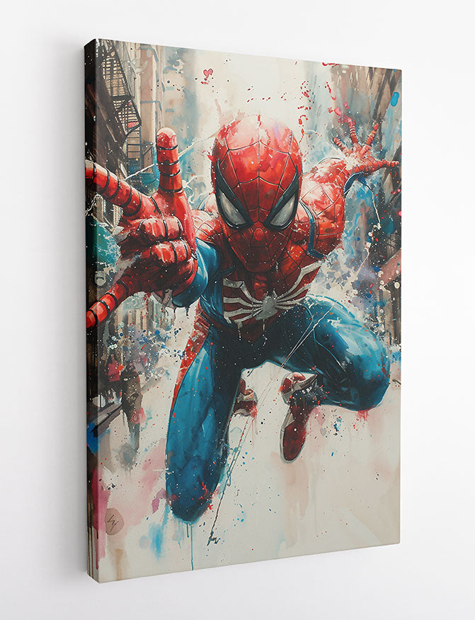 P350 – Spider Man Canvas Art Prints, Posters, and Wall Art – Superhero Collection