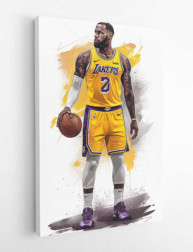 P359 – LeBron James Canvas Art Prints, Posters, and Wall Art – Pop Art Collection
