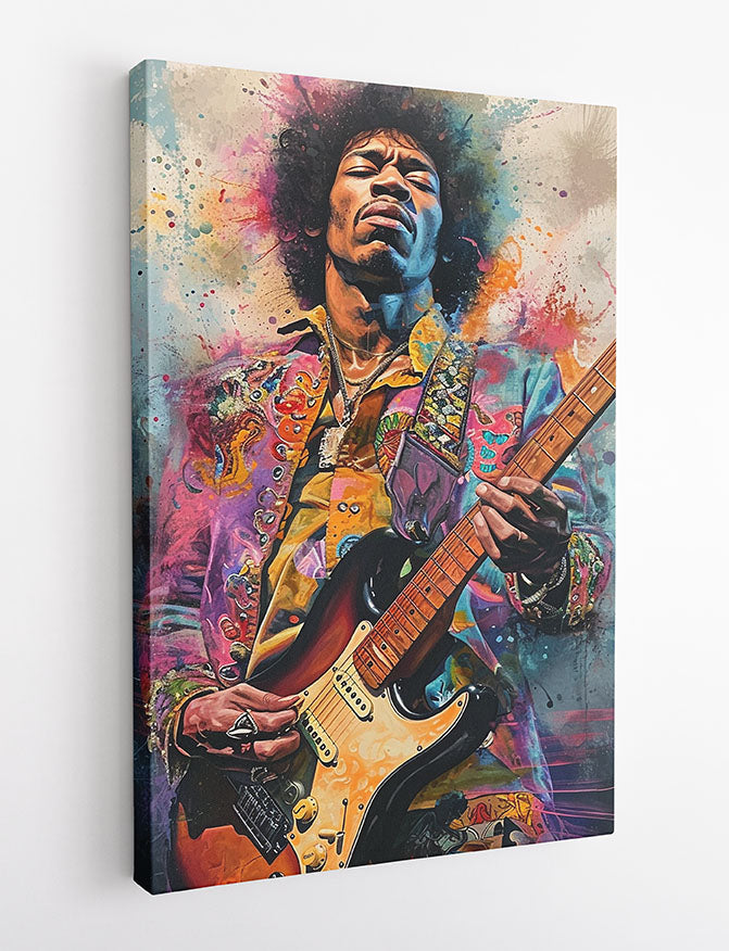 P371 – Jimi Hendrix Canvas Art Prints, Posters, and Wall Art – Pop Art Collection