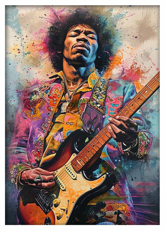 P371 – Jimi Hendrix Canvas Art Prints, Posters, and Wall Art – Pop Art Collection