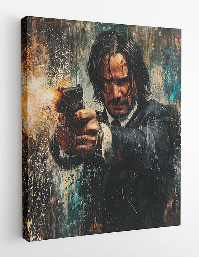 P373 – John Wick Canvas Art Prints, Posters, and Wall Art – Pop Art Collection